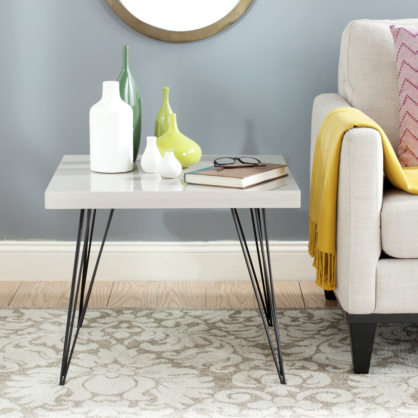 Safavieh Wolcott Square Lacquer Coffee Table | Coffee Tables | Modishstore - 2