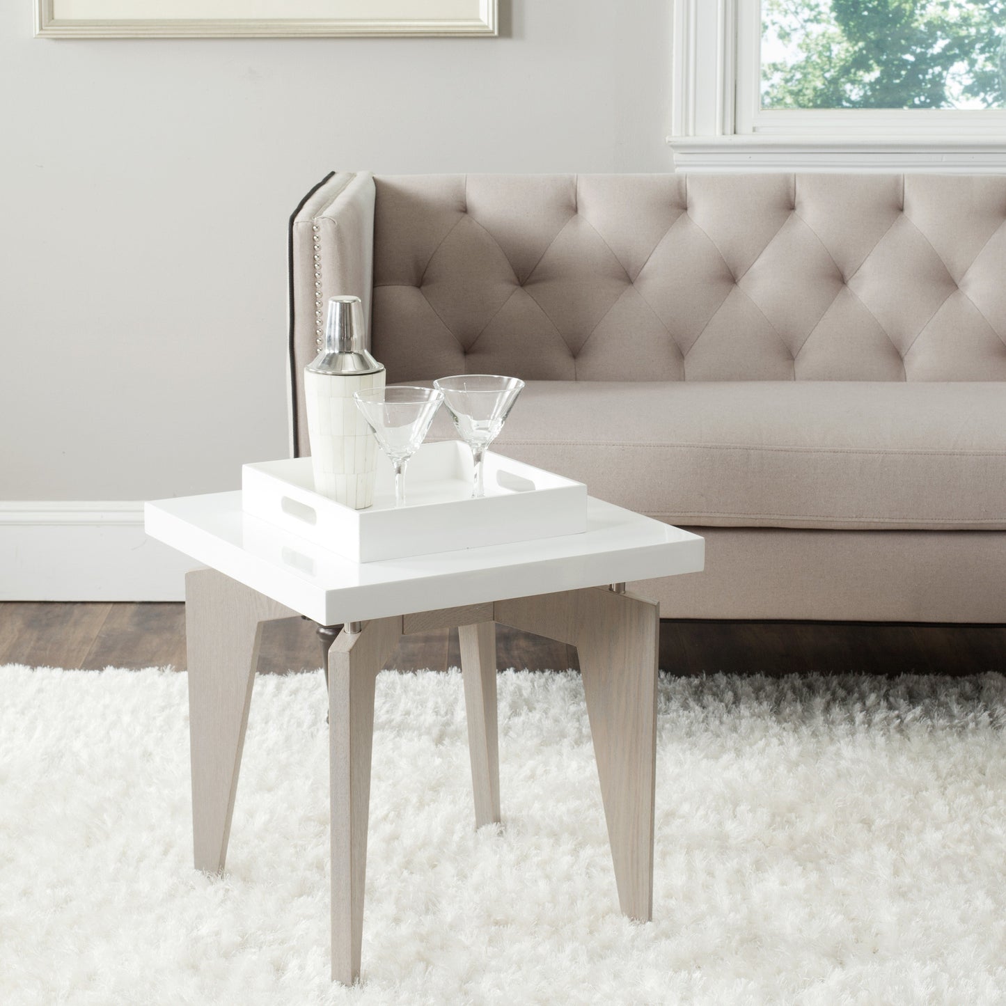 Safavieh Josef Lacquer End Table | End Tables | Modishstore - 2