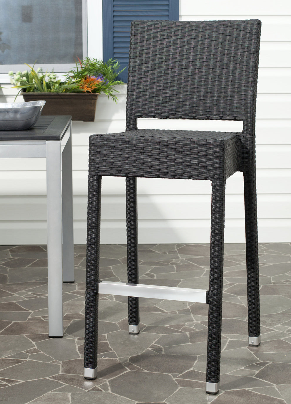 Safavieh Bethel Indoor-Outdoor Barstool | Bar Stools | Modishstore - 1
