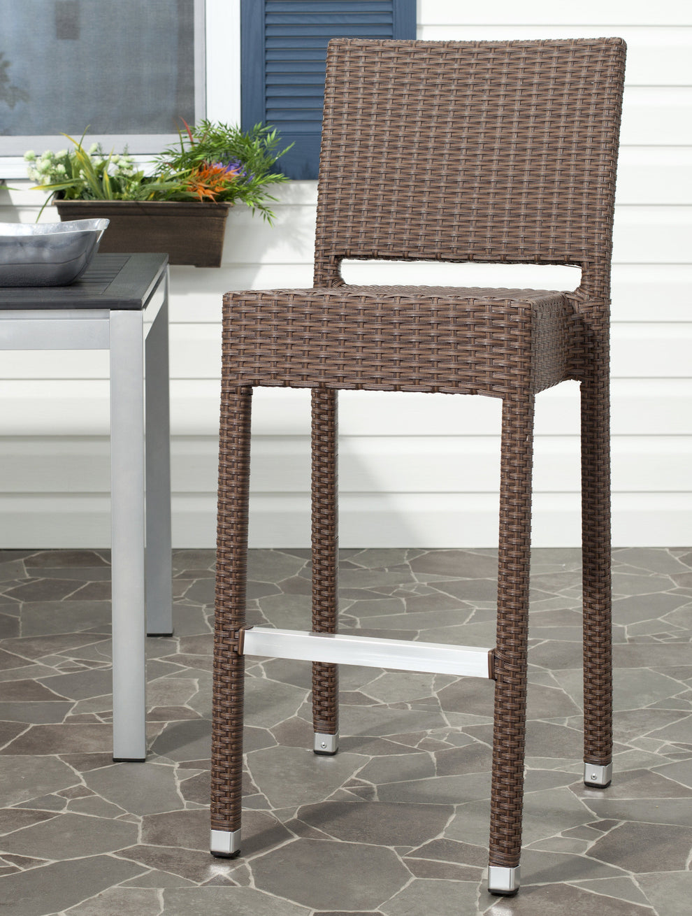 Safavieh Bethel Indoor-Outdoor Barstool | Bar Stools | Modishstore - 7