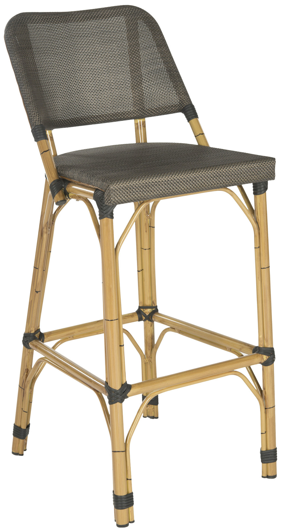 Safavieh Deltana Barstool Brown (Indoor/Outdoor) | Bar Stools | Modishstore - 4