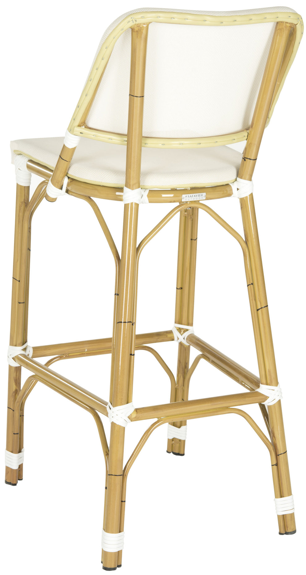 Safavieh Deltana Barstool Beige (Indoor/Outdoor) | Bar Stools | Modishstore - 4