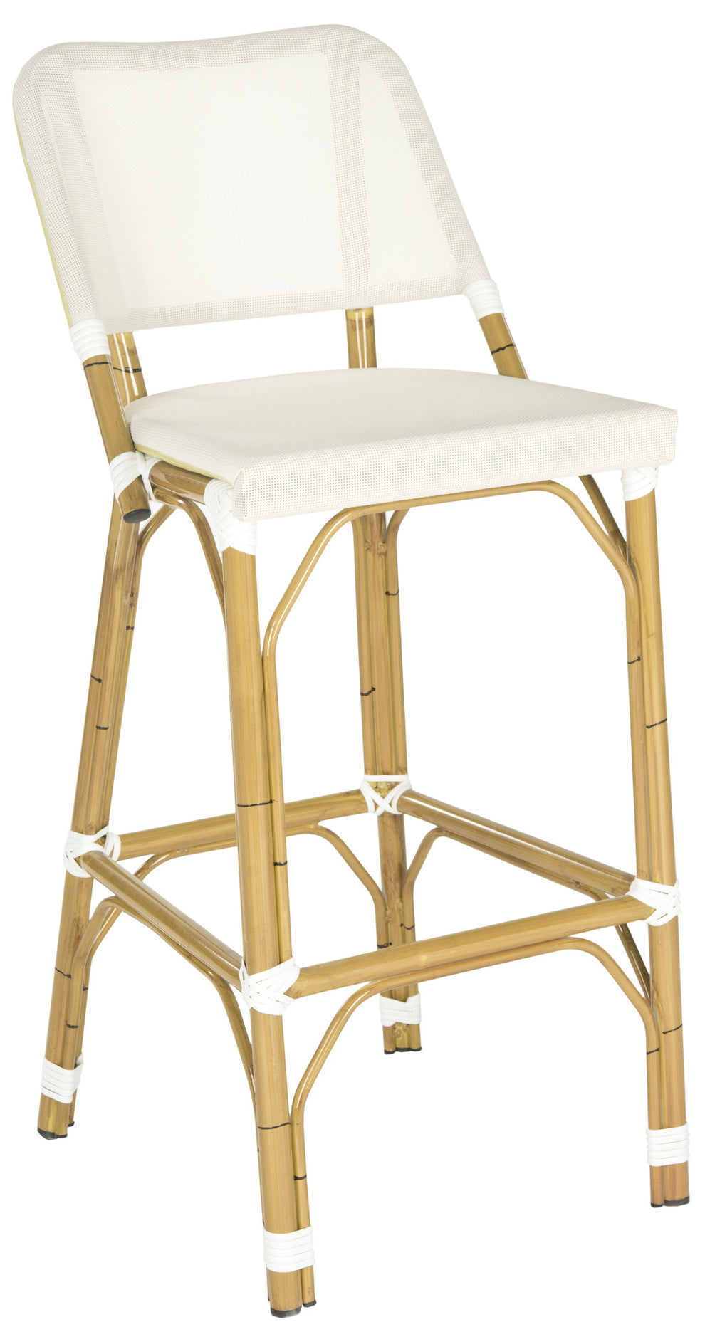 Safavieh Deltana Barstool Beige (Indoor/Outdoor) | Bar Stools | Modishstore - 5