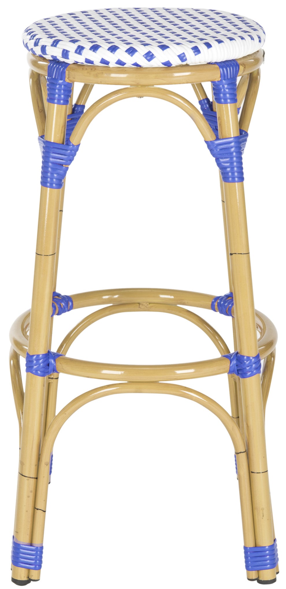 Safavieh Kipnuk Stool Blue/White (Indoor/Outdoor) | Bar Stools | Modishstore - 2
