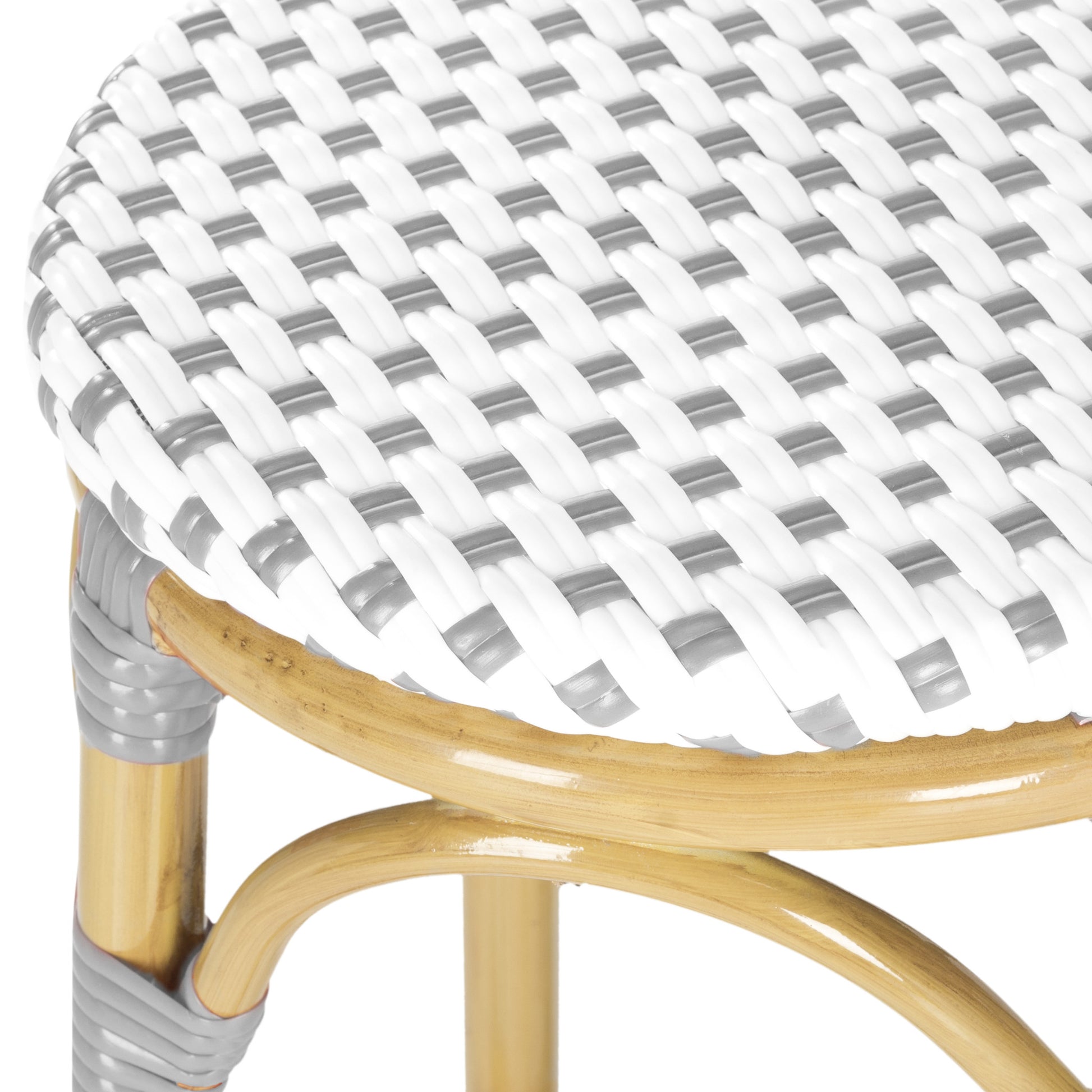 Safavieh Kipnuk Stool Grey/White (Indoor/Outdoor) | Bar Stools | Modishstore - 3
