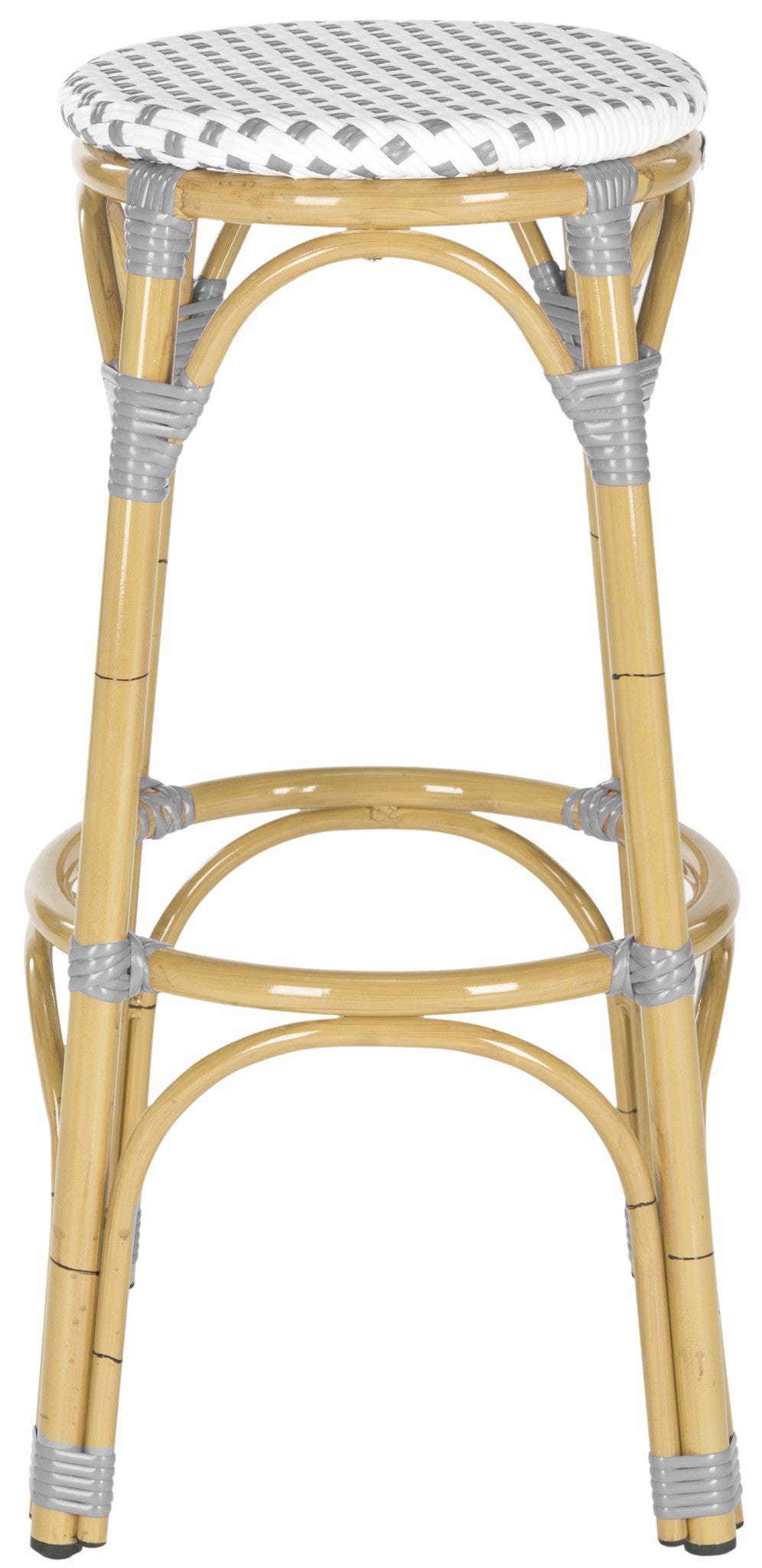 Safavieh Kipnuk Stool Grey/White (Indoor/Outdoor) | Bar Stools | Modishstore - 2