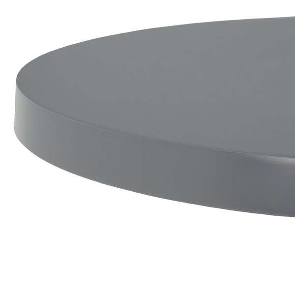 Safavieh Galium Aluminum Round Top Side Table - Dark Gray | Accent Tables | Modishstore - 2