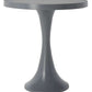 Safavieh Galium Aluminum Round Top Side Table - Dark Gray | Accent Tables | Modishstore