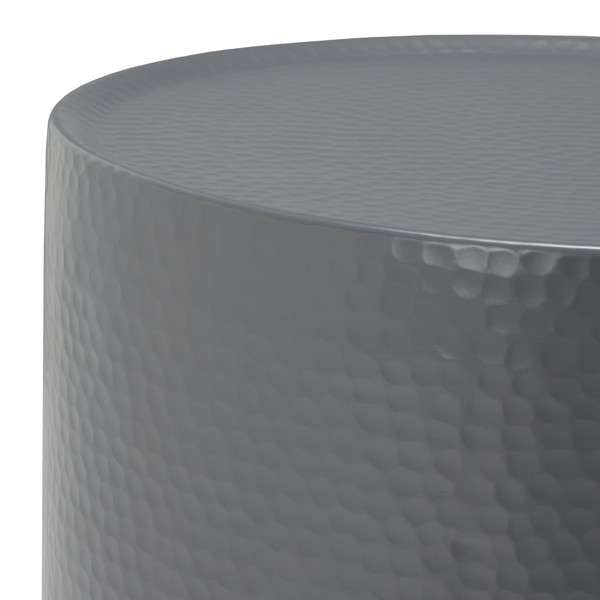 Safavieh Polonium Occasional Hammered Table - Dark Gray | Accent Tables | Modishstore - 2