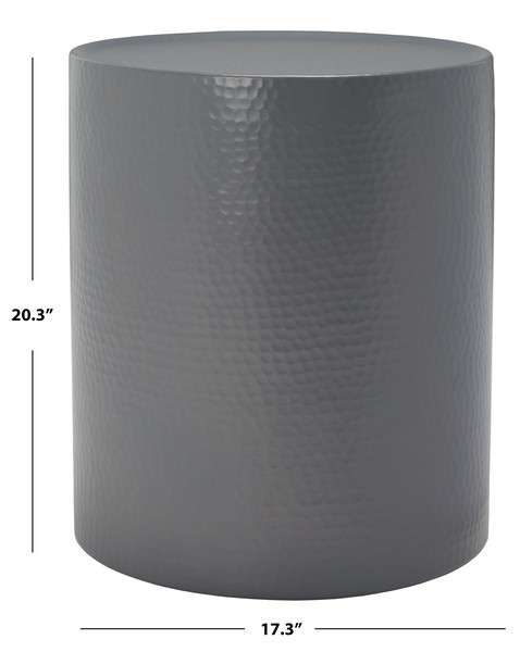 Safavieh Polonium Occasional Hammered Table - Dark Gray | Accent Tables | Modishstore - 3