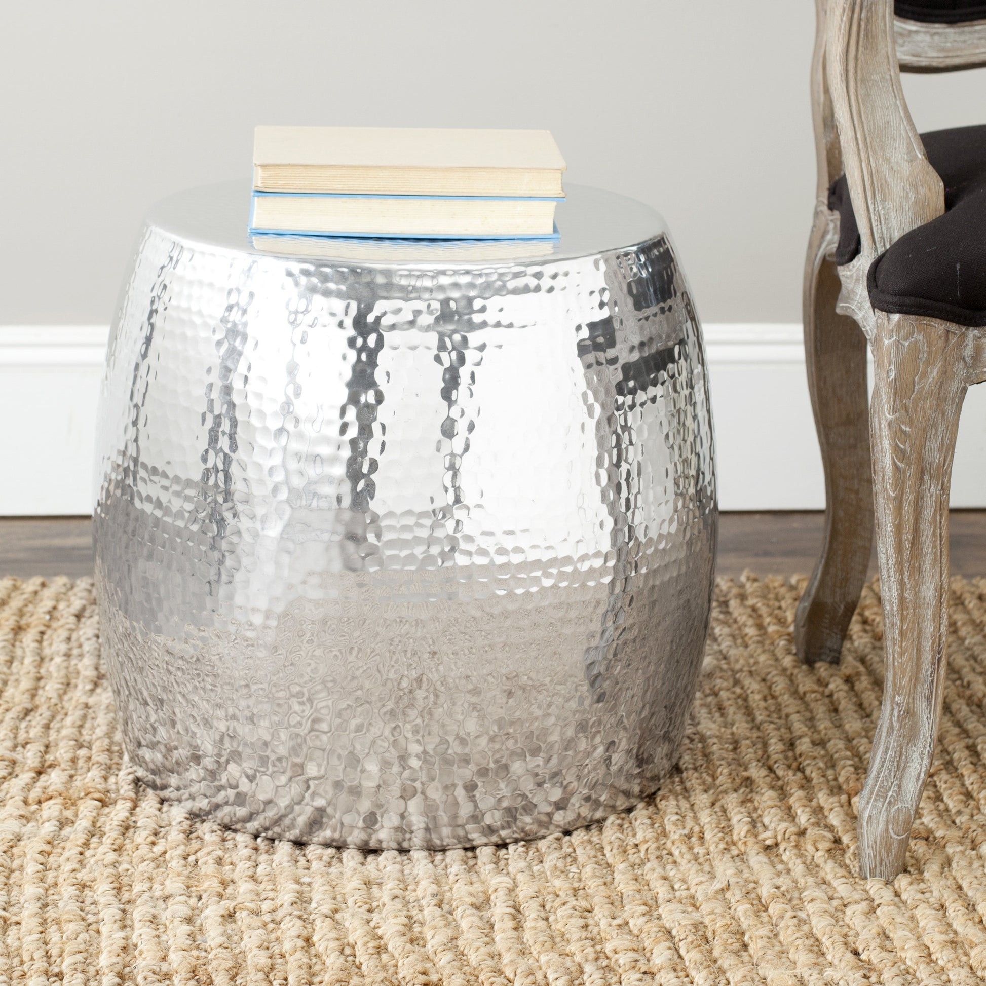 Safavieh Odin Round Hammered Stool | Stools | Modishstore - 1