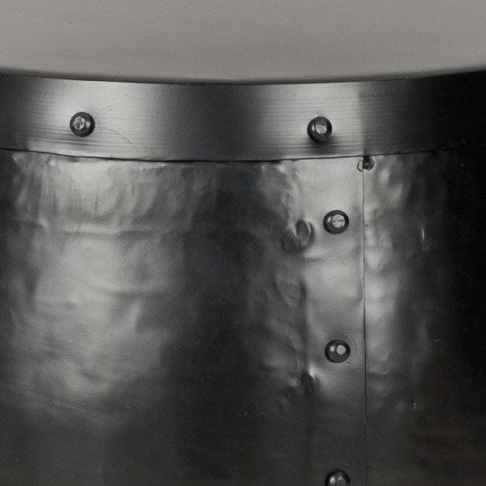 Safavieh Hogan Iron Drum Stool | Stools | Modishstore - 3