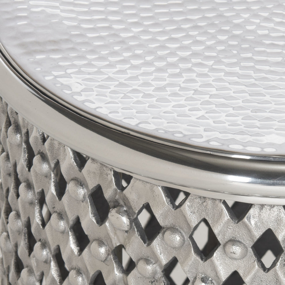 Safavieh Metal Lace Table Stool | Stools | Modishstore - 3