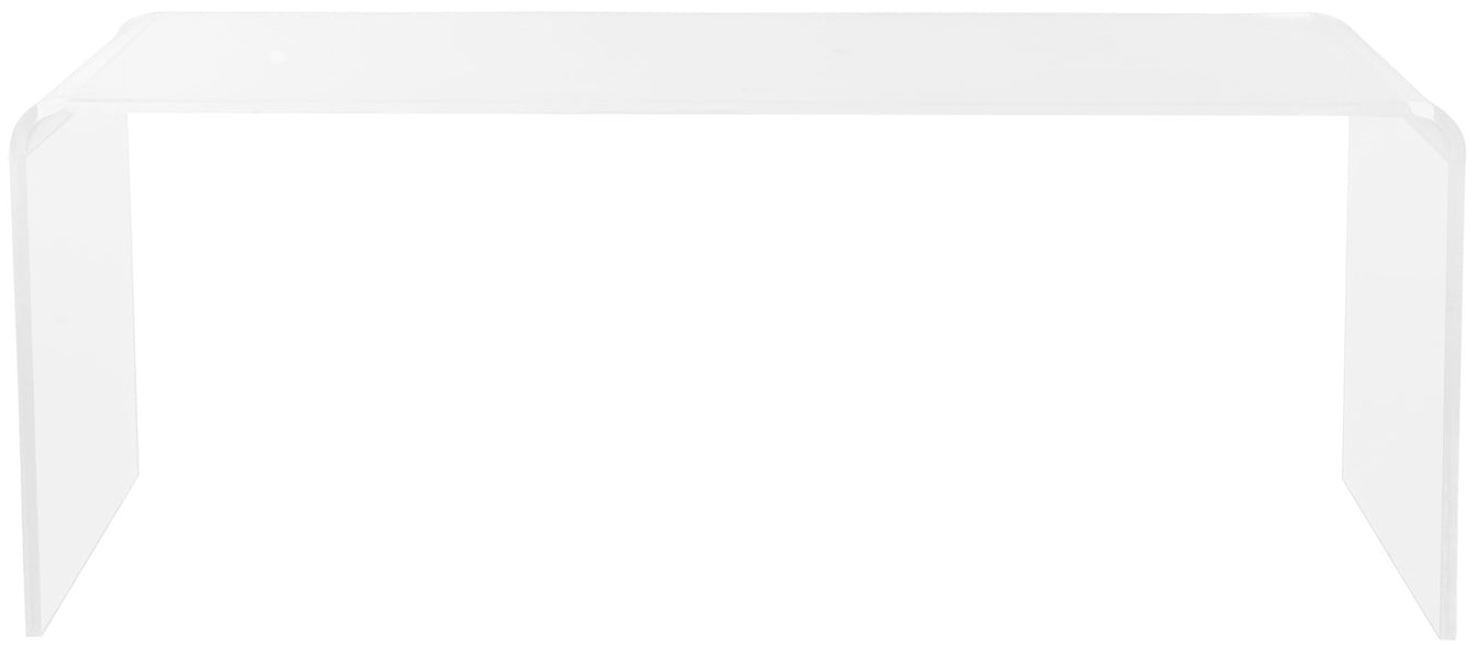 Safavieh Atka Acrylic Coffee Table Clear, Brass Modish Store