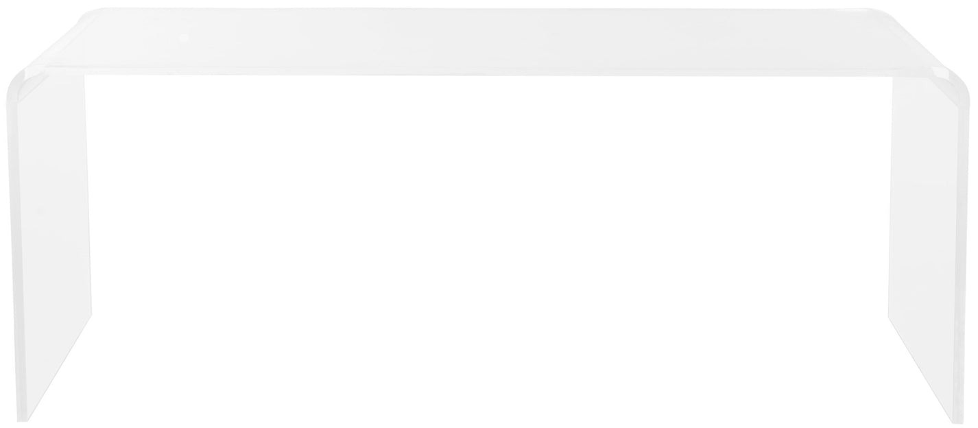 Safavieh Atka Acrylic Coffee Table Clear, Brass Modish Store