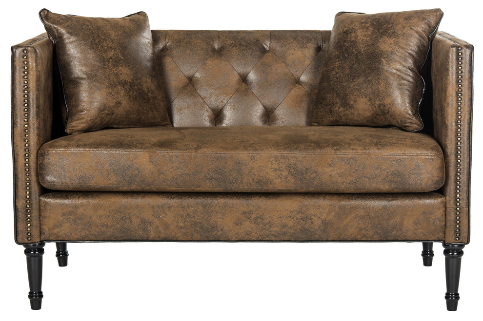 Safavieh Sarah Tufted Settee With Pillows | Sofas | Modishstore - 20