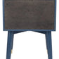 Safavieh Lyla Mid Century Retro Silver Cap Nightstand - Lapis Blue | Nightstands | Modishstore - 2
