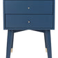 Safavieh Lyla Mid Century Retro Silver Cap Nightstand - Lapis Blue | Nightstands | Modishstore - 9