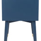 Safavieh Lyla Mid Century Retro Silver Cap Nightstand - Lapis Blue | Nightstands | Modishstore - 4