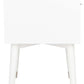 Safavieh Lyla Mid Century Retro Silver Cap Nightstand - White | Nightstands | Modishstore - 4