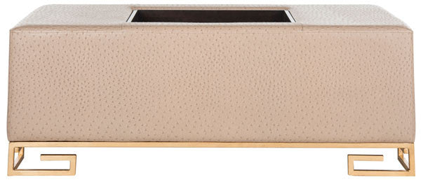 Safavieh Julian Faux Ostrich Tray Ottoman/Coffee Table | Coffee Tables | Modishstore - 4