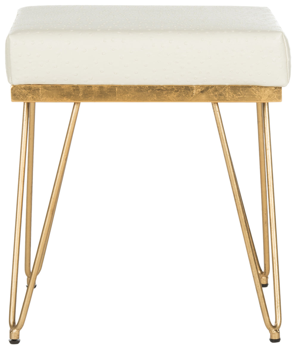 Safavieh Jenine Faux Ostrich Square Bench | Benches | Modishstore - 2