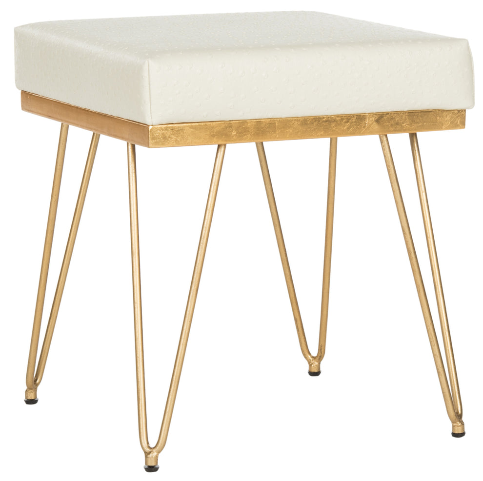 Safavieh Jenine Faux Ostrich Square Bench | Benches | Modishstore - 5