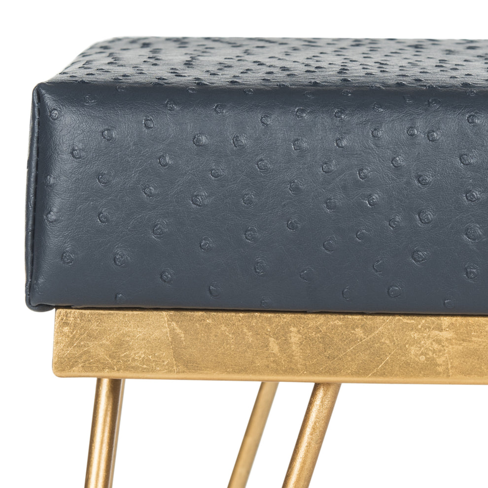 Safavieh Jenine Faux Ostrich Square Bench | Benches | Modishstore - 7