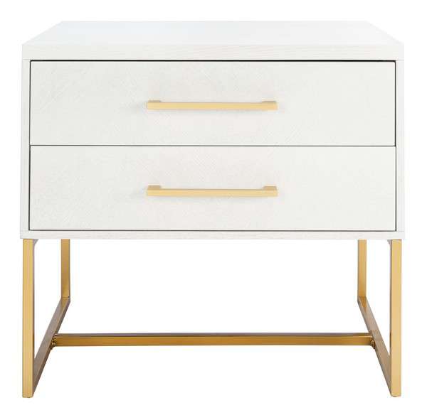 Safavieh Estelle Nightstand - White | Nightstands | Modishstore - 2
