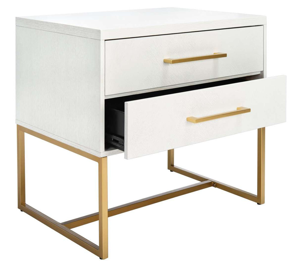 Safavieh Estelle Nightstand - White | Nightstands | Modishstore - 3