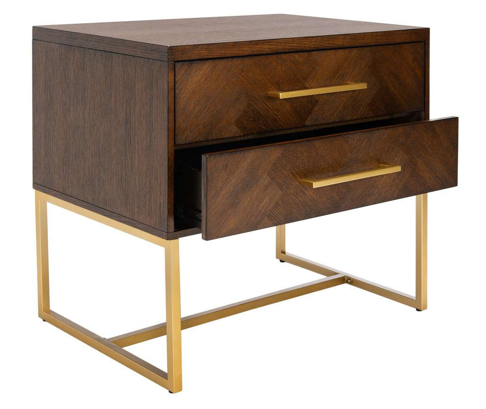 Safavieh Estelle Nightstand - Walnut | Nightstands | Modishstore - 3