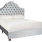 Safavieh Beckham Bed Queen Size - Light Grey | Beds | Modishstore - 7