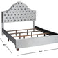 Safavieh Beckham Bed Queen Size - Light Grey | Beds | Modishstore - 2