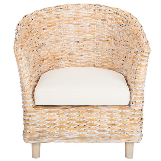 Safavieh Omni Rattan Barrel Chair | Accent Chairs | Modishstore - 1