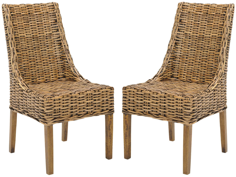 Safavieh Suncoast Rattan Arm Chair - Set Of 2 | Dining Chairs | Modishstore - 1