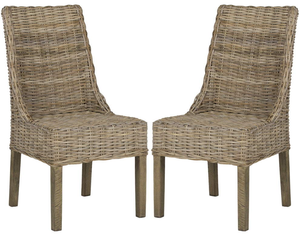 Safavieh Suncoast Rattan Arm Chair - Set Of 2 | Dining Chairs | Modishstore - 3