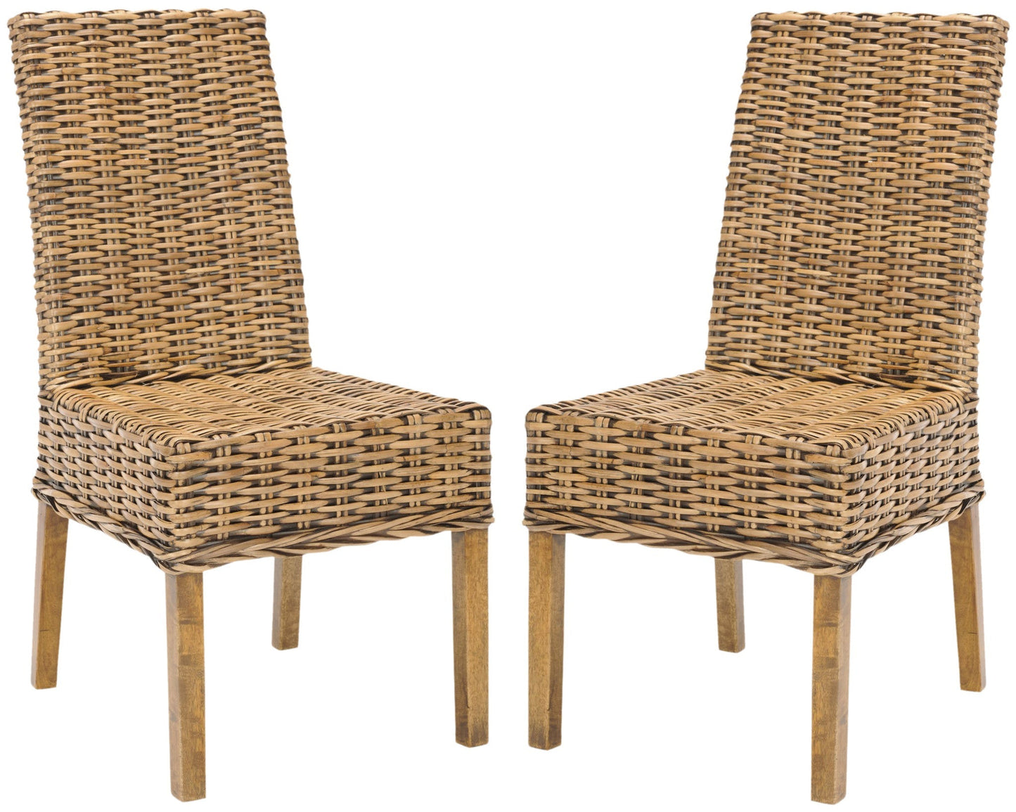 Safavieh Sanibel Rattan Side Chair - Set Of 2 | Dining Chairs | Modishstore - 3