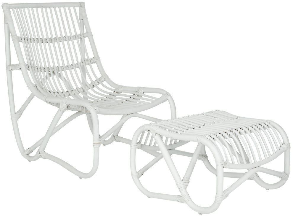Safavieh Shenandoah Chair & Ottoman | Lounge Chairs | Modishstore - 2