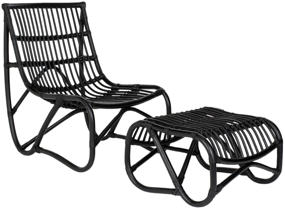 Safavieh Shenandoah Chair & Ottoman | Lounge Chairs | Modishstore - 1