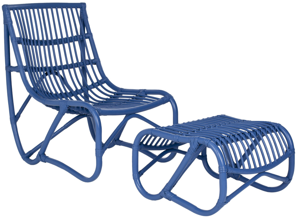 Safavieh Shenandoah Chair & Ottoman | Lounge Chairs | Modishstore - 3
