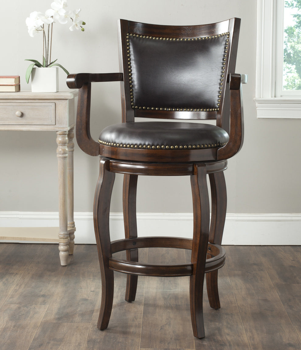 Safavieh Gitan Swivel Barstool | Bar Stools | Modishstore - 3