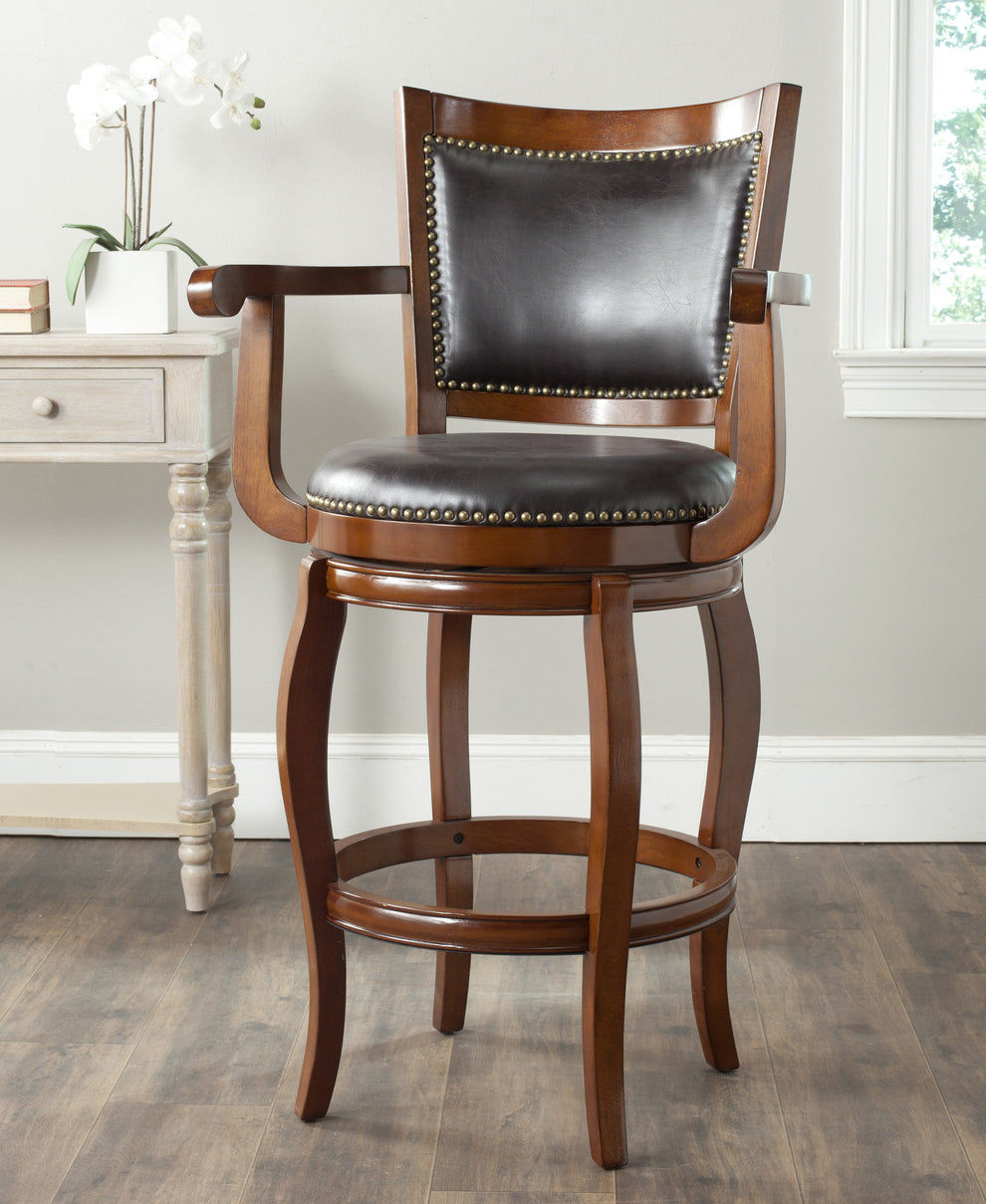 Safavieh Gitan Swivel Barstool | Bar Stools | Modishstore - 5