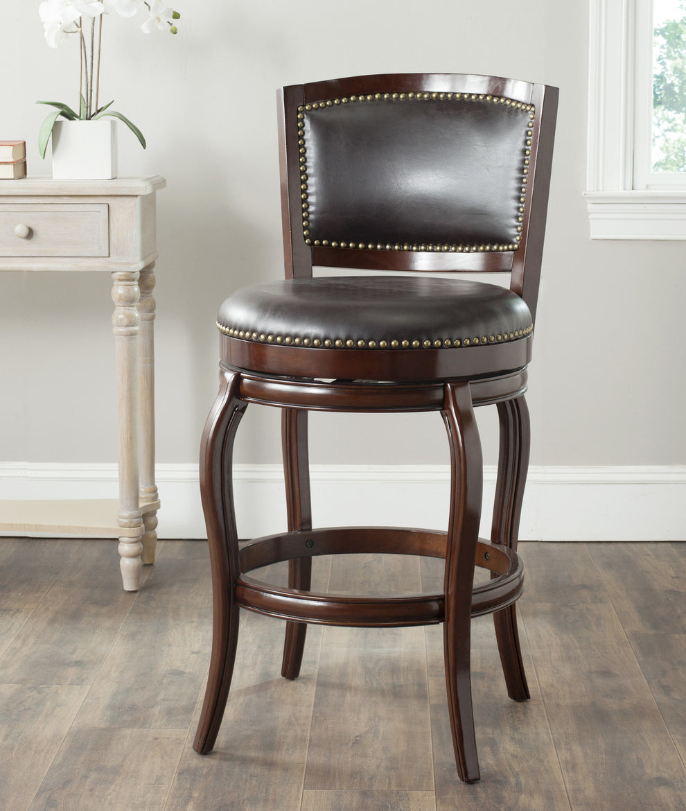 Safavieh Pasquale Swivel Barstool | Bar Stools | Modishstore - 1