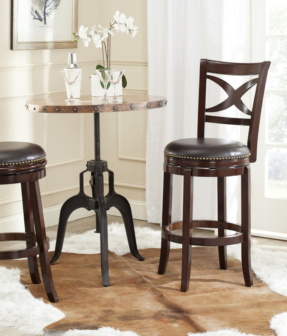 Safavieh Santin Swivel Barstool | Bar Stools | Modishstore - 1
