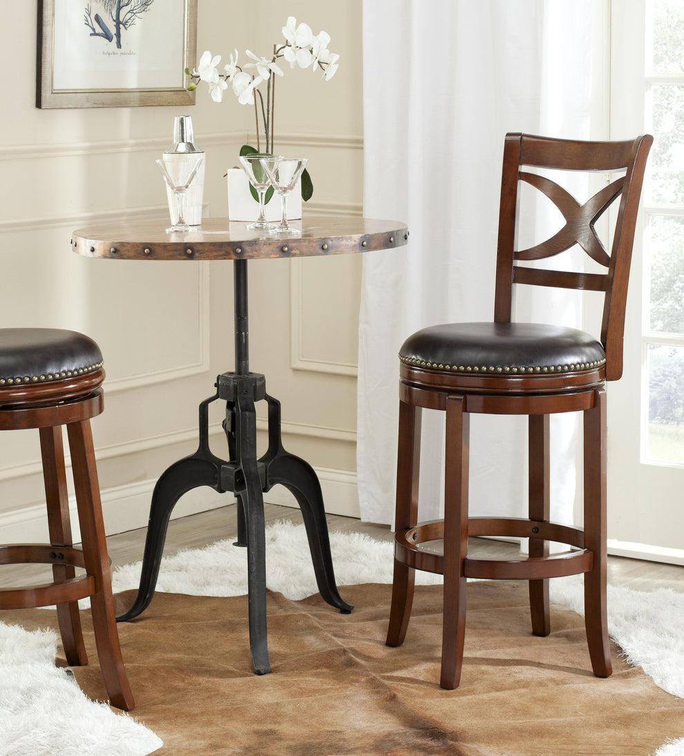 Safavieh Santin Swivel Barstool | Bar Stools | Modishstore - 4