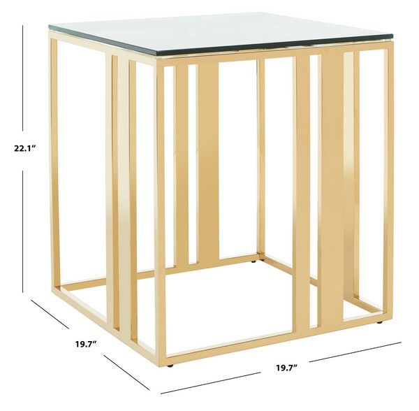 Safavieh Kerrianne Metal Accent Table - Gold | Accent Tables | Modishstore - 2