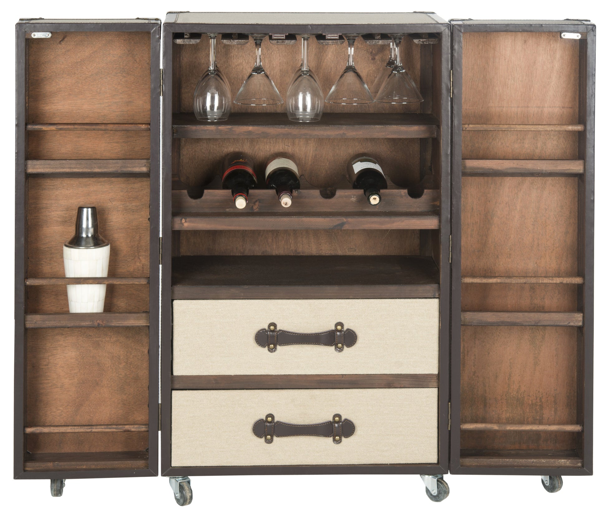 Safavieh Lexington Bar Cabinet | Cabinets | Modishstore - 5