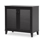 baxton studio coolidge espresso shoe storage cabinet | Modish Furniture Store-2