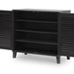 baxton studio coolidge espresso shoe storage cabinet | Modish Furniture Store-3