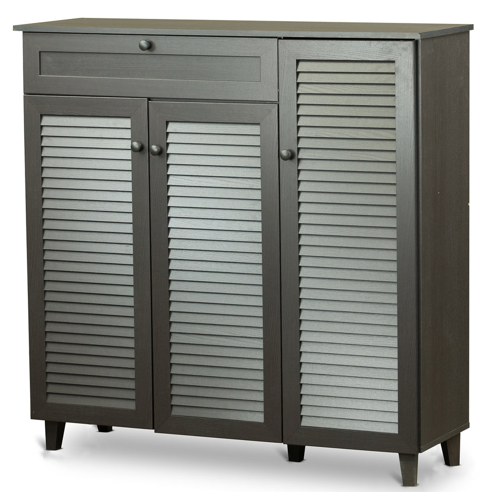 baxton studio pocillo wood shoe storage cabinet | Modish Furniture Store-2